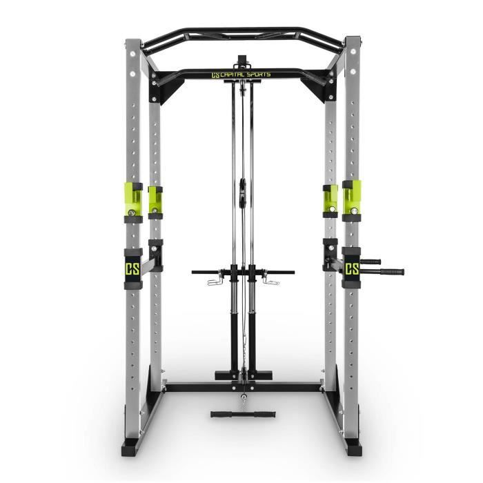 Capital Sports Tremendour Pl Power Rack Home Gym Acier vert