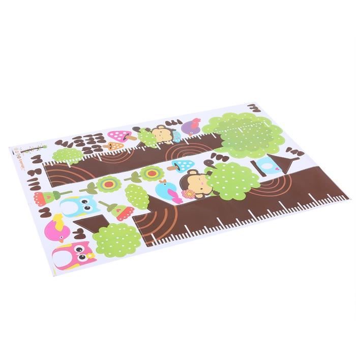 Graphique de mesure de hauteur autocollant mural GAROSA - mignon modèle de croissance pour