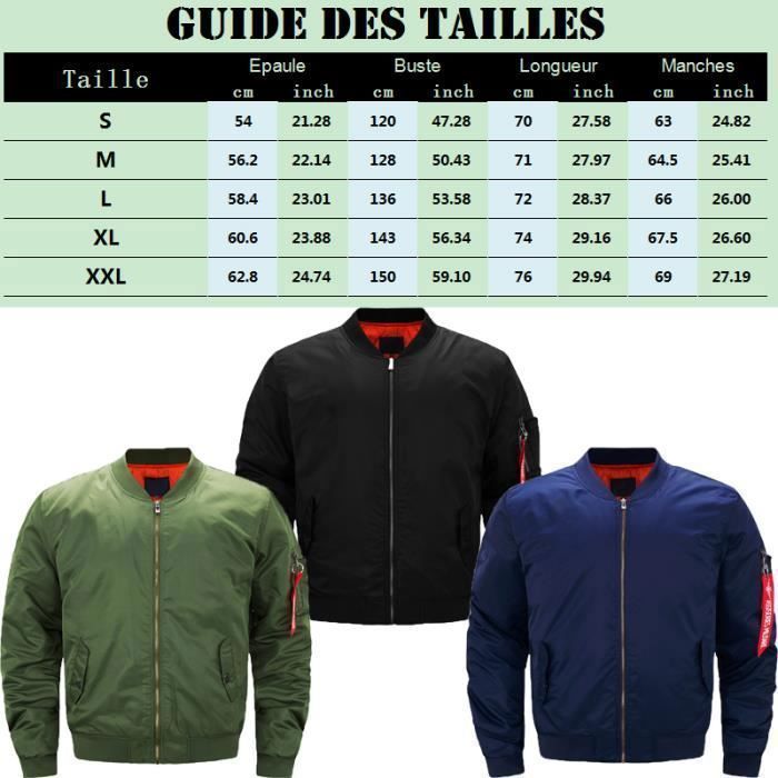 Bombers homme grande clearance taille