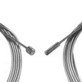 Câble de dérailleur vélo CYCLINGCOLORS - 2x 2.1m embouts - Noir-2