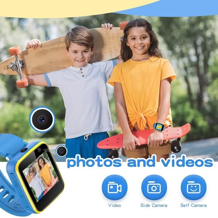 Montre Connectée Enfant Avec Jeux, Caméra HD Et Alarme - Idéale Pour L'apprentissage Et La Sécurité