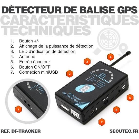 Détecteur portable de tracker GPS : GSM GPRS 2G 3G 4G 5G