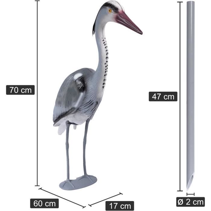 Héron Pour Bassin Jardin Etang, 70Cm, PlastiqueEffaroucheur, Figurine — free download