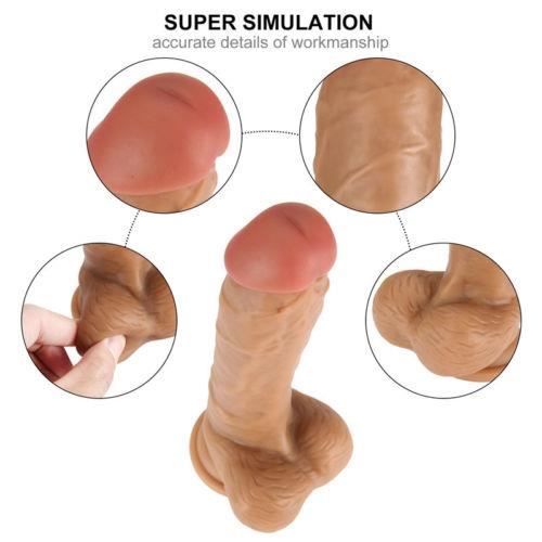 Gode Avec Ventouse 8 Pouces Bleu Pour Femme - Jouet Intime Adulte