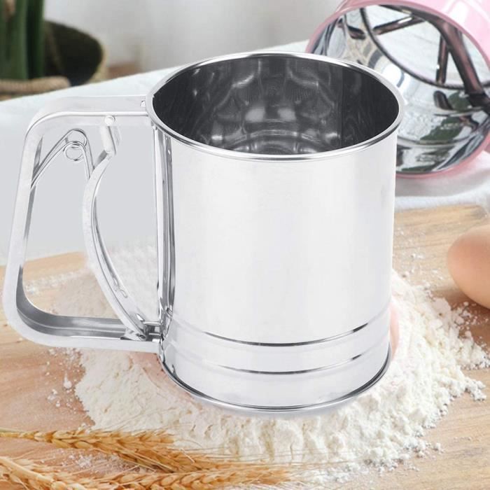 Tamis à Farine En Acier Inoxydable 30 Cm - Maille Fine 60, Pour Farine, Sucre, Poudre - Cuisine Professionnelle