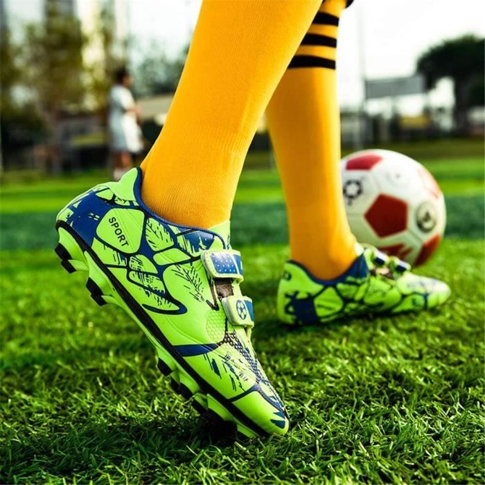 Chaussures de Football Homme Crampons Enfant Professionnel Chaussure de  Foot High Top Spike Antidérapant Athlétisme Compétition - Cdiscount Sport
