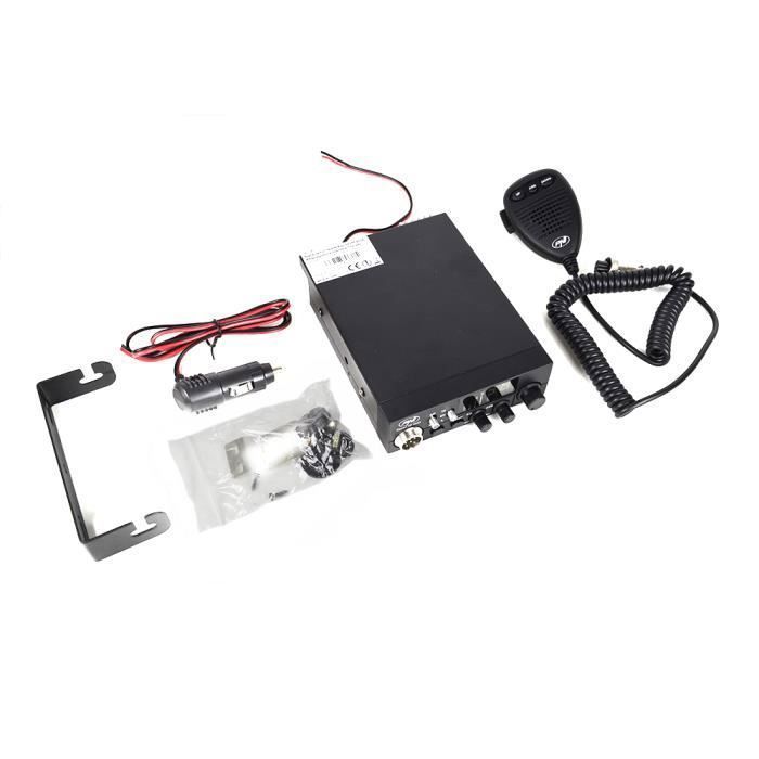 Radio CB PNI Escort HP 9700 USB - 40 Canaux AM/FM, ANC, ASQ - Alimentation 12V/24V, Prise Allume-cigare - Pour Voiture, Camion - 7