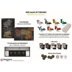 JEU SOCIÉTÉ - PLATEAU GAME OF THRONES Risk Edition Collector