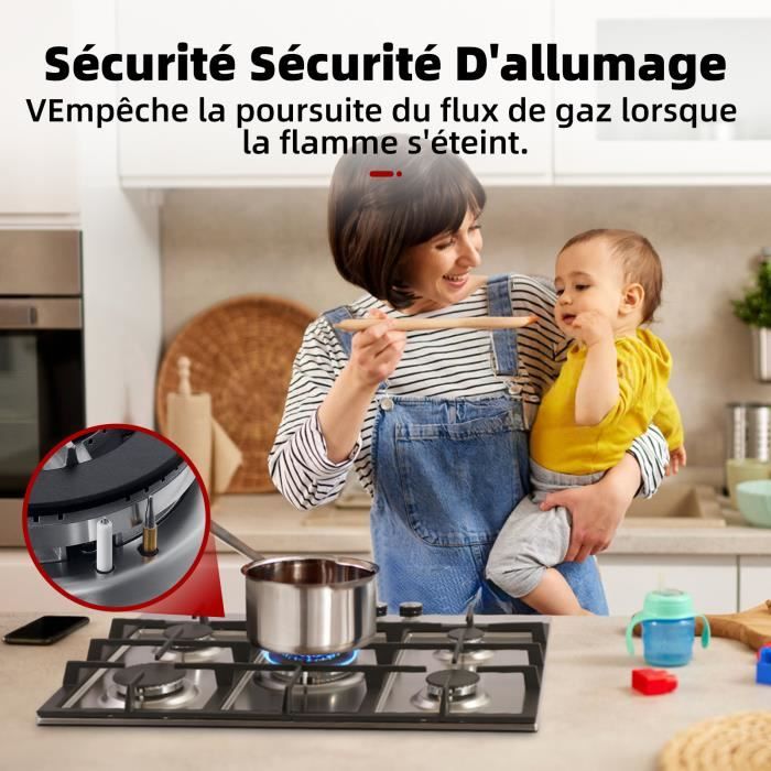 PTV64ES SMEG Table de cuisson gaz pas cher ✔️ Garantie 5 ans OFFERTE