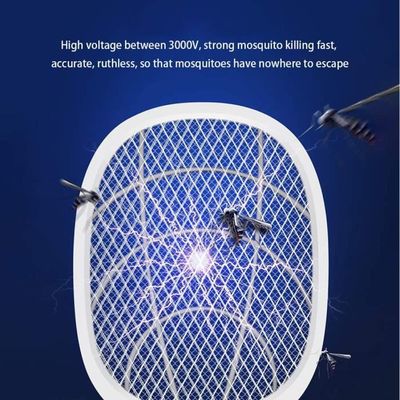 Tapette Électrique Anti-Mouches Et Moustiques - Rechargeable, Haute Puissance, Sécurisée - Idéale Maison & Extérieur