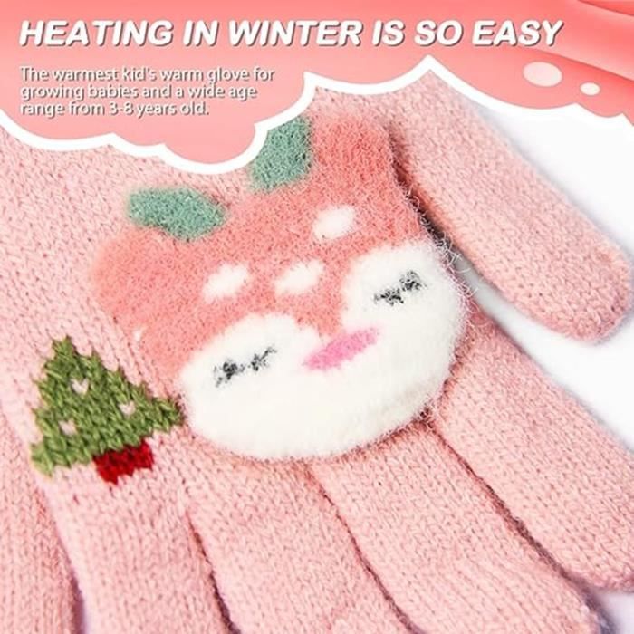 Gants tricotés « Winter Warm » pour enfants de 1-3 ans – Mitaines