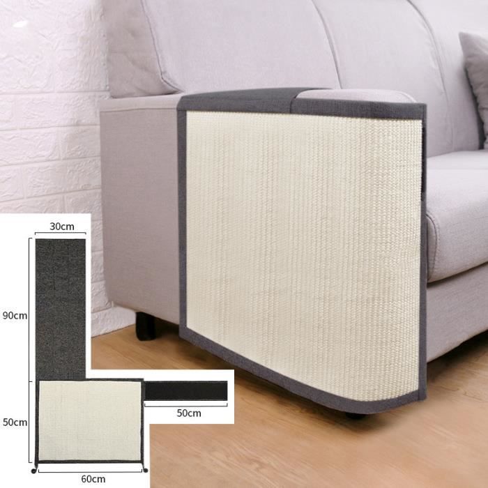 Tapis Griffoir Pour Chats - Tapis En Sisal Naturel De Haute Qualité, Planche à Griffer Résistante Et Multifonctionnelle, Tapis Grattoir Robuste, Protège Les Meubles (60 X 40 Cm, Beige