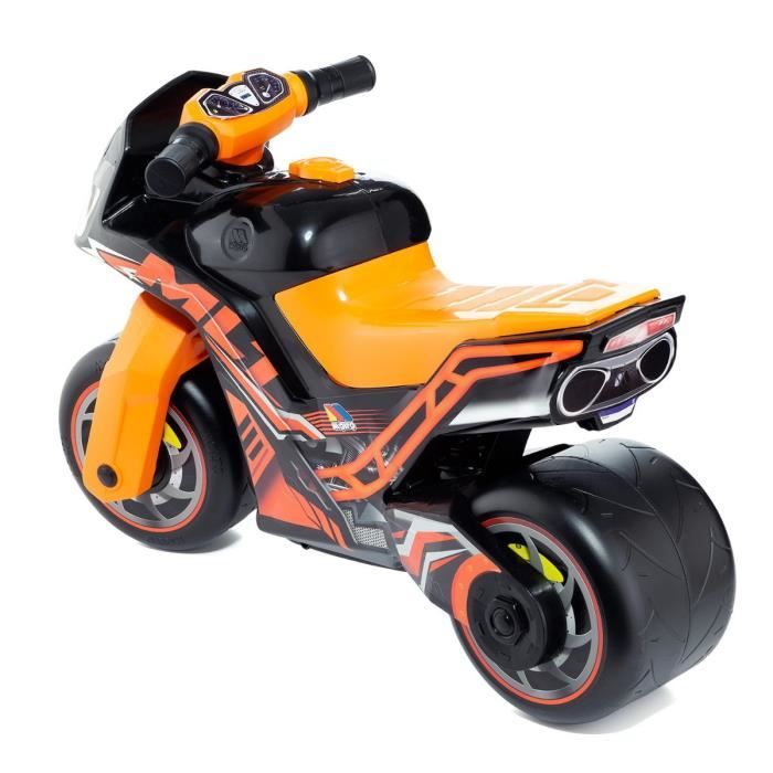 Moto à Pousser MOLTO MLT Noir et Orange Roues Tout-Terrain
