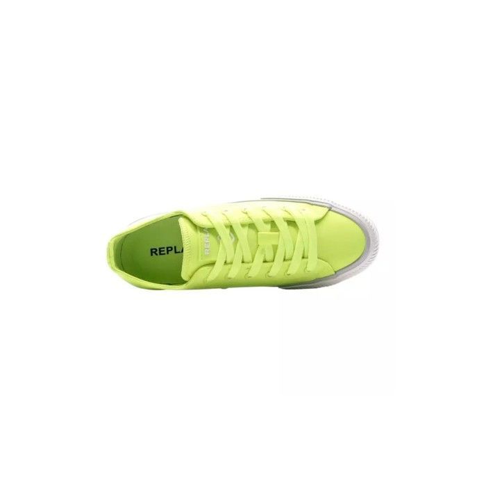 Baskets Celio Couleur Kaki/jaune Fluo - Taille 44 EU (11 US) - En Daim - Occasion - Modèle 2021