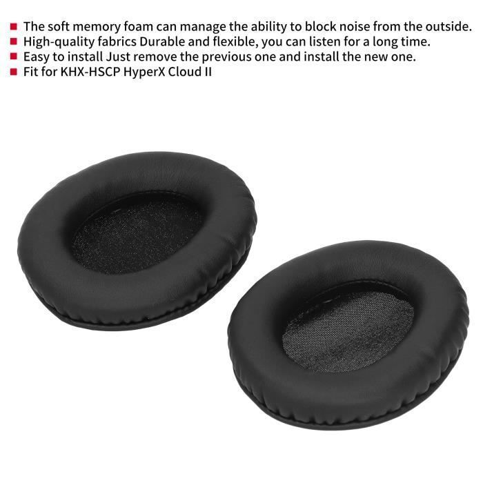 Coussinets D'oreille De Rechange Dsdhuf - Mousse Mémoire De Forme 95mm Pour Casque Audio - Noir - 8