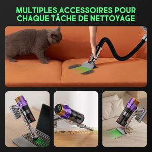 Aspirateur Balais Sans Fil Pliable – Complet Avec Ustensiles – Comme Neuf