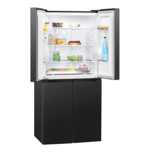 Réfrigérateur-Congélateur Bomann 268L Inox - 55cm Large - Inverter - Éclairage LED - KG7353