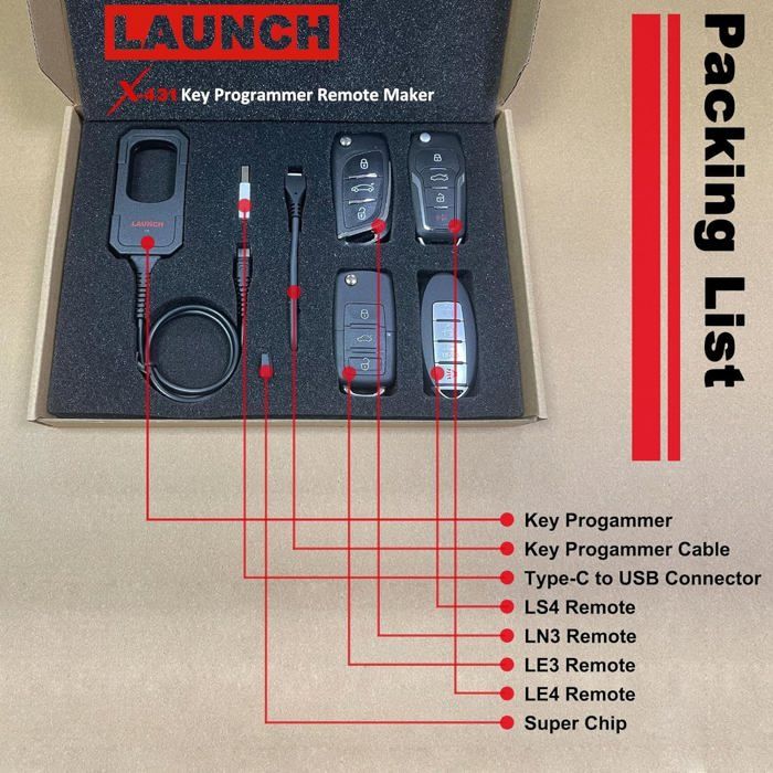 Programmateur De Clés Auto Professionnel 4 En 1 Avec Dongle USB – OBD2 Sans Code PIN – Clés Vierges & Télécommandes Faciles !