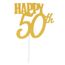1 Pc Or Heureux 40eme Topper Briller Topper De Gateau De Mariage