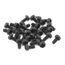 M2 X 4mm Plastique Phillips Poele Tete Machine Vis Noir 50 Pieces