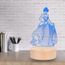 Veilleuse 3d Led 7 Couleurs Lampe Pour Chambre A Coucher