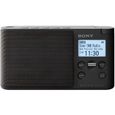 Radio portable DAB/DAB+ SONY XDRS41 - Préréglages directs - Réveil et mise en veille programmable - Noir-0
