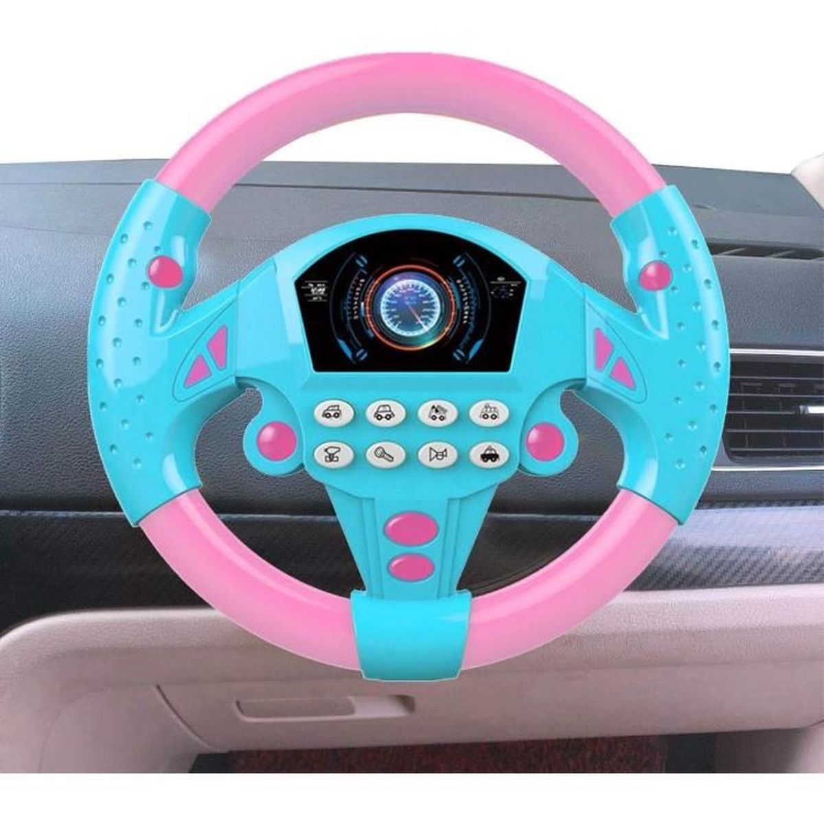 Pommeau De Volant Universel Pour Voiture, Accessoire De Volant Universel Pour Camion, Tracteur, Chariot élévateur (Noir) - Auto