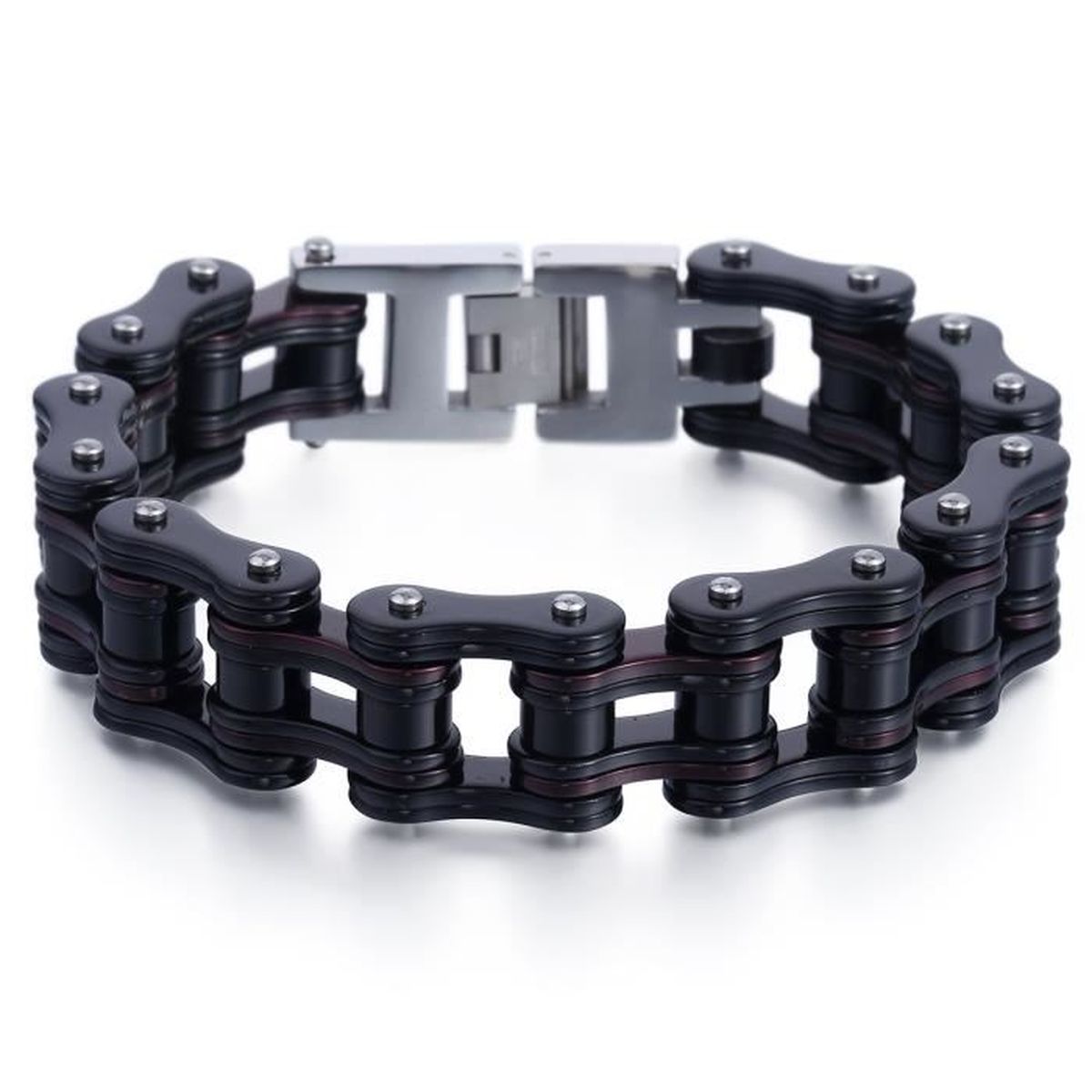 8.3/" Motard Heavy Acier Inoxydable 8 mm Franco Link Curb Chain Bracelet Pour Hommes Garçon