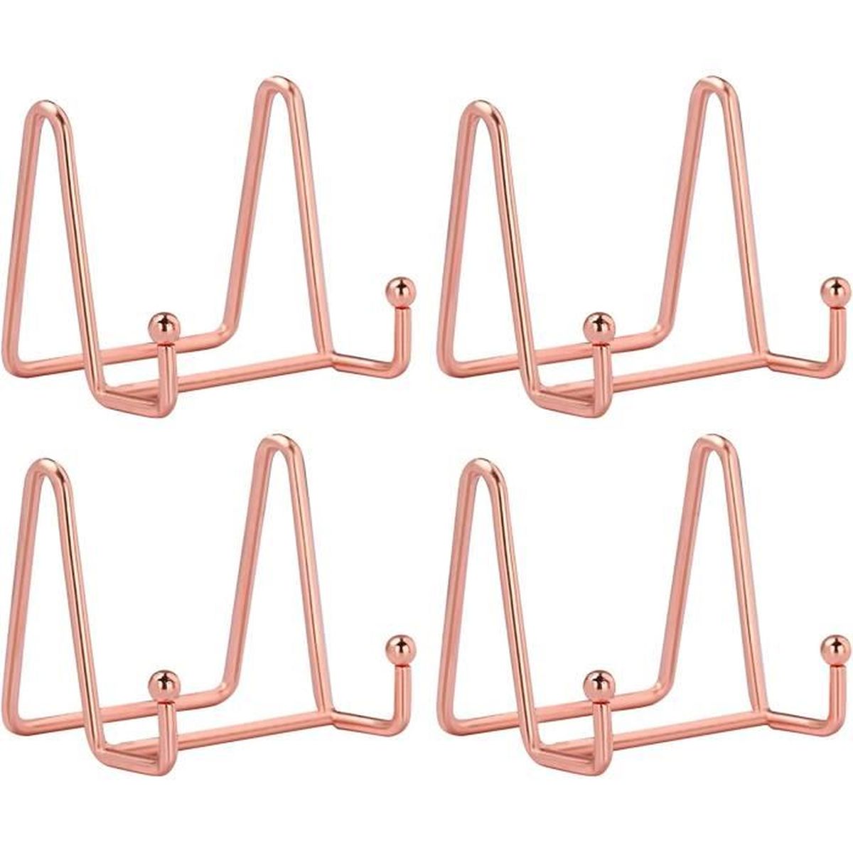 Lot De 3 Chevalets Porte-assiette Métal Noir DIDUDIDU - 6 Pouces - Neuf