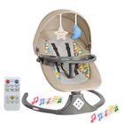 PRUMYA Balançoire électrique pour bébé, trois vitesses réglables, minuterie intelligente, télécommande, Bluetooth, fauteuil à bascule,