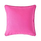 HOMESCAPES Housse de coussin Uni Fuchsia, 45 x 45 cm
