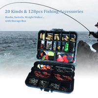 LLA® Ensemble d'outils de pêche -24 Sortes Boîte de Rangement Pour Pêche Appâts En Stock