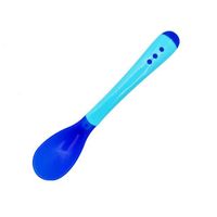 Vaisselle pour enfants - Paille de blé - Ensemble de 3 pièces - Bleu - Cuillère de couleur - Dessin animé