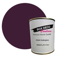 PEINTURE Teinte Violet Aubergine carrelage et faïence murale aspect velours-satin Aqua carrelage - 750 ml - 7.5m 