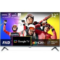 CHiQ L32H8CG 32 pouces TV, Smart TV, FHD, Metal Frameless, HDR10&HLG, Triple Tuner (DVB-T2-S2-C), Google Play