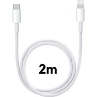 Cable USB-C Lightning 2m pour iPhone 14/14 PLUS/14 PRO/13/13 PRO/13 PRO MAX/SE 2022/12/12 MINI/12 PRO/11 PRO/11 PRO MAX Phonillico®