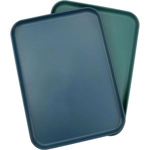 Hardware Resources Lot De 2 Plateaux Peu Profonds En Plastique Blanc 28-11/16 Pouces