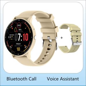 MONTRE CONNECTÉE Tapez H-Avec boîte de vente au détail-Montre intelligente d'appel Bluetooth pour femme, assistant vocal, cadr
