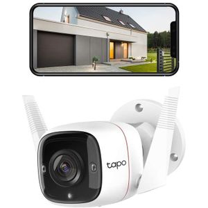 CAMÉRA DE SURVEILLANCE Caméra de surveillance WiFi Extérieur Caméra IP haute résolution 3MP, étanche IP66, Vision nocturne avancée jusqu'à 30 m, détectio