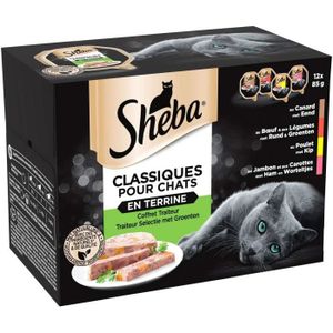 BOITES - PATÉES Nourriture pour chats Sheba Terrines Classiques - 
