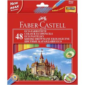 CRAYON DE COULEUR FABER-CASTELL Etui de 48 Crayons de couleur château - Coloris assortis