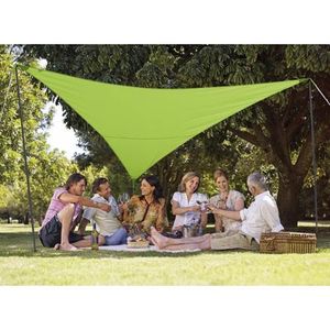 VOILE D'OMBRAGE Kit voile d'ombrage triangulaire 5,00 m vert pomme
