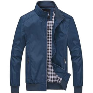 VESTE FUNMOON Veste Hommes Debout Col Veste Couleur Unie Veste Printemps Et Automne Veste