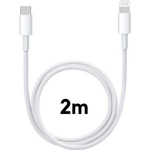 CÂBLE TÉLÉPHONE Cable USB-C Lightning 2m pour iPhone 14/14 PLUS/14 PRO/13/13 PRO/13 PRO MAX/SE 2022/12/12 MINI/12 PRO/11 PRO/11 PRO MAX Phonillico®