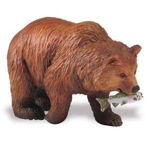 FIGURINE - PERSONNAGE Figurine en plastique - SAFARI - Ours grizzli - Pour enfants de 3 ans et plus - Utilisation intérieure