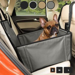 Fostanfly Siège de voiture pour chiens de petite taille, rehausseur pour  chien avec cadre en métal, siège de voiture lavable avec coussin épais et  laisse de sécurité et poches de rangement 