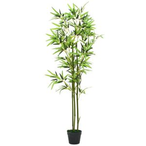 FLEUR ARTIFICIELLE SIB Plante artificielle avec pot Bambou 150 cm Ver