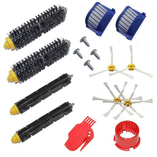Kit Pièces Rechange Aspirateur Robot 360 - Compatible Botslab S8 Plus & EZVIZ RE4/RE5 Plus - Filtres, Brosses, Lingettes