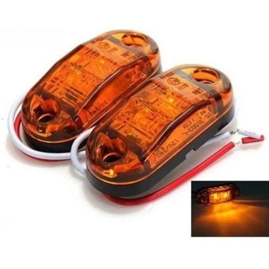 2 Feux De Gabarit Latéraux LED Orange 12V Pour Renault Master 3 / Opel Movano 2 - Neufs, Droite, Autonet