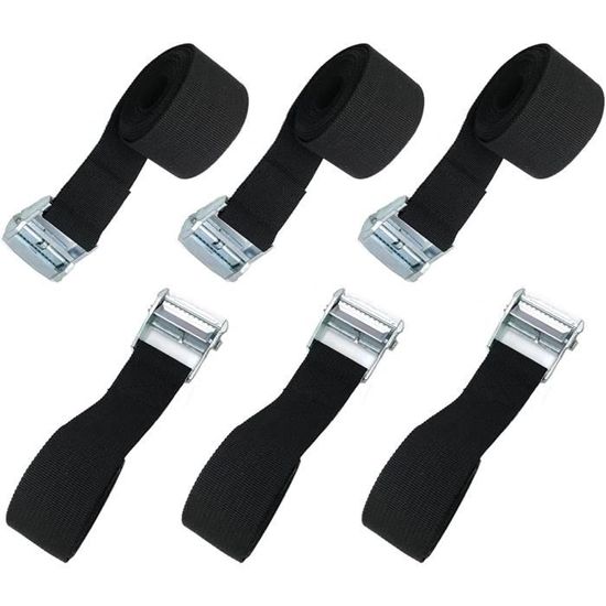 Sangle Pour Sac En Tissu Lot De 4 Sangles Nylon Avec Boucles - 100cm - Réglables Et Libération Rapide - Pour Sac/sac De Couchage Sangles Sac à Dos